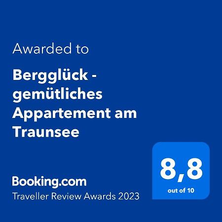 Bergglueck - Gemuetliches Appartement Am Traunsee Altmünster المظهر الخارجي الصورة